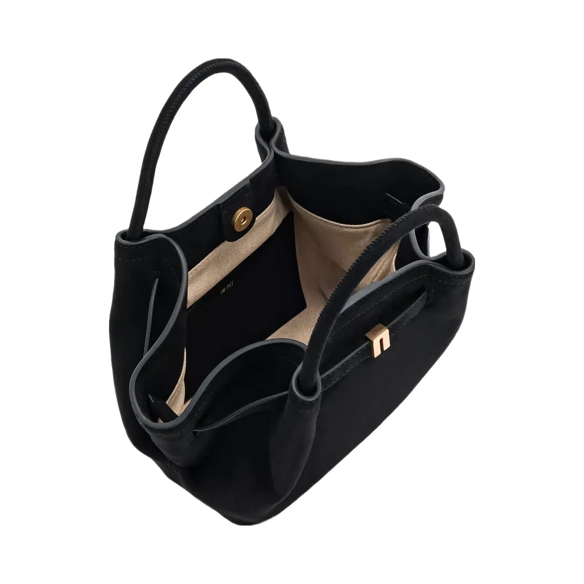 Jw Pei Hana Mini Faux Suede Tote Bag Black
