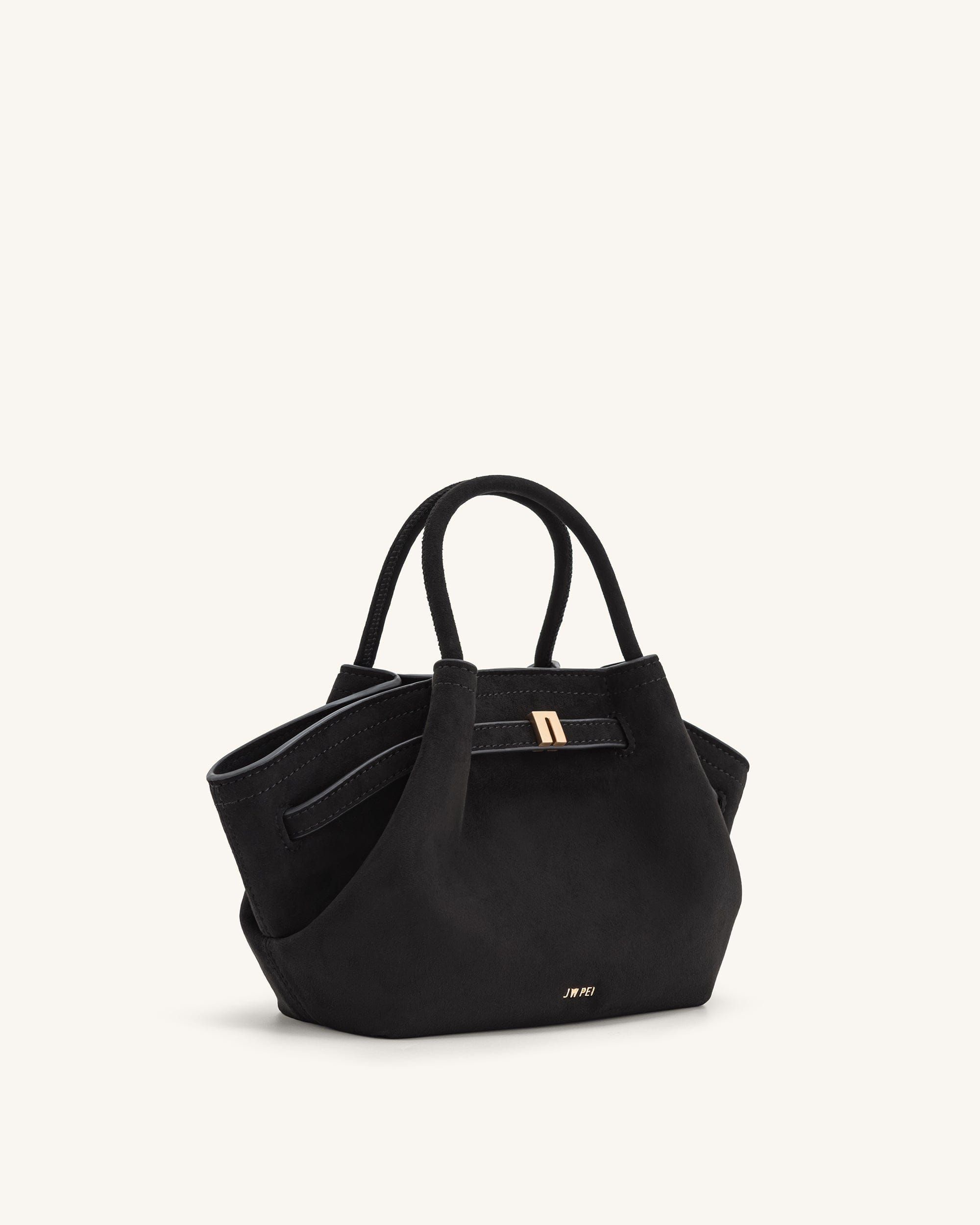 Jw Pei Hana Mini Faux Suede Tote Bag Black