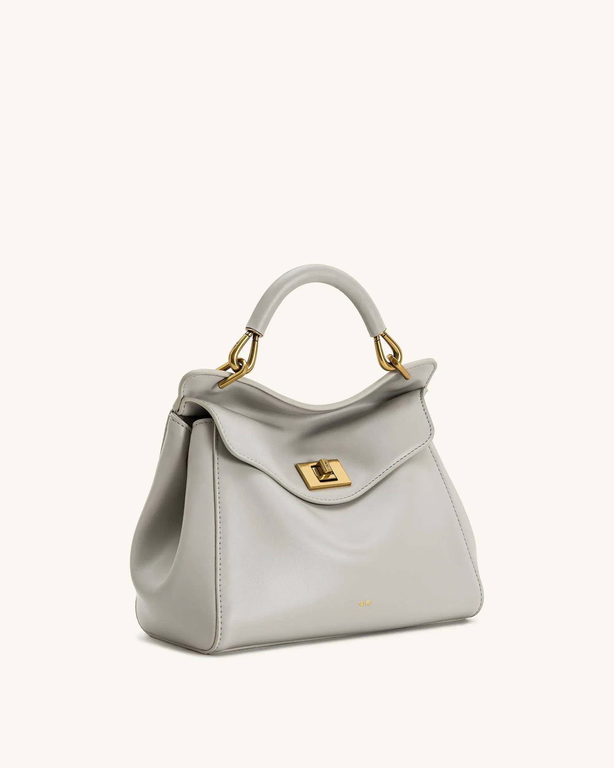 Jw Pei Lucia Classic Top Handle Bag Light Gray