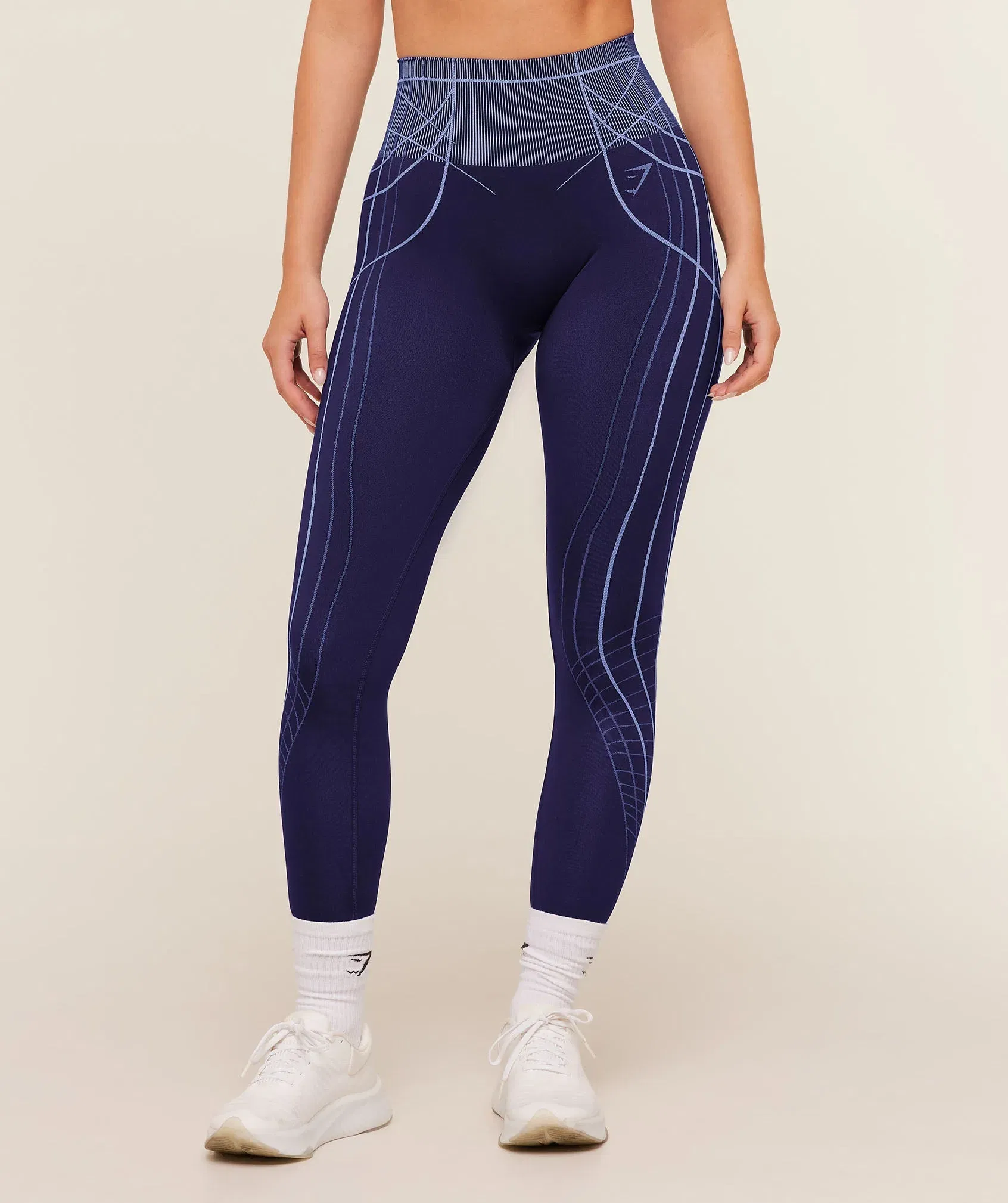 Women's Gymshark Apex Seamless Leggings Indigo Purple