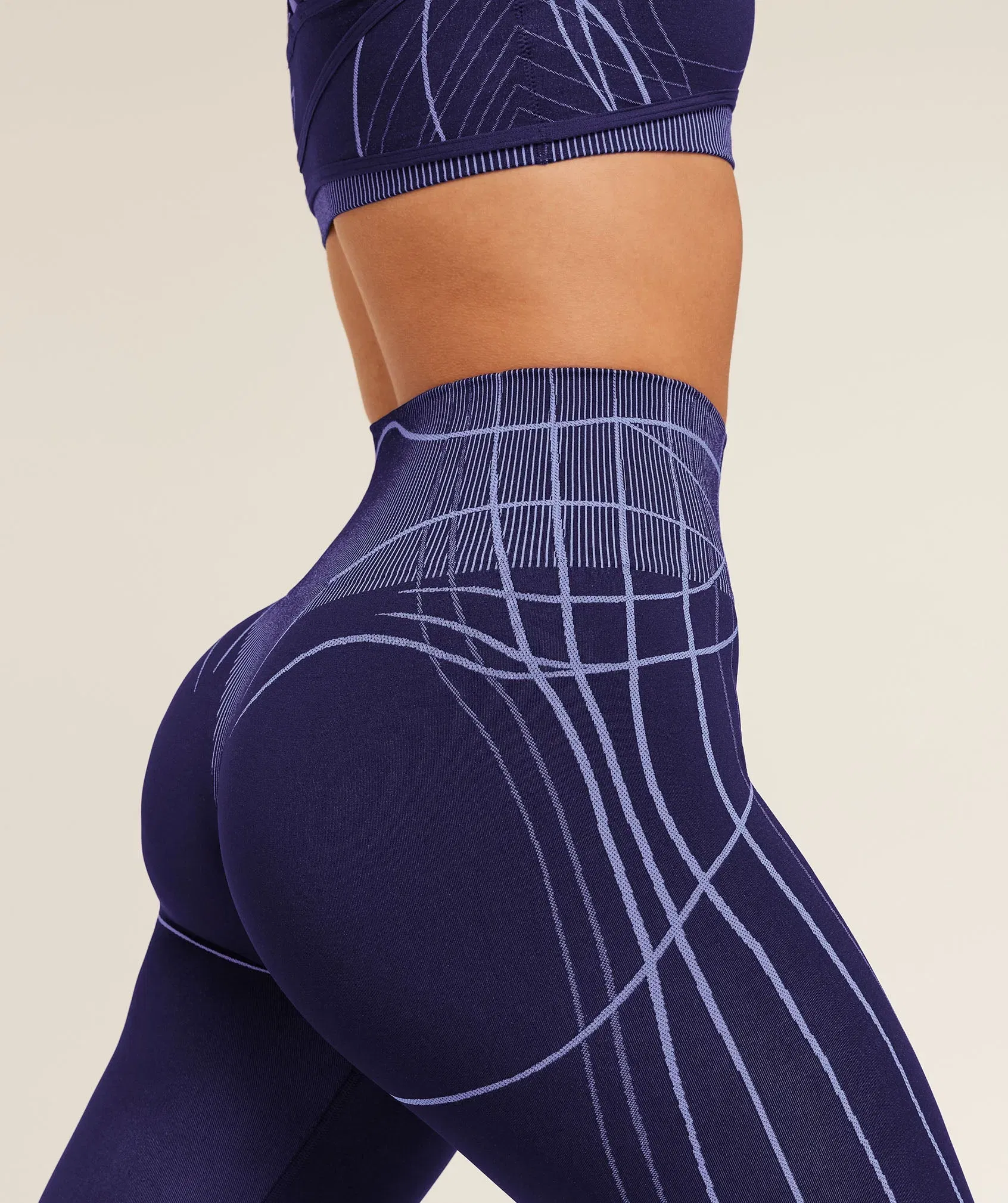 Women's Gymshark Apex Seamless Leggings Indigo Purple