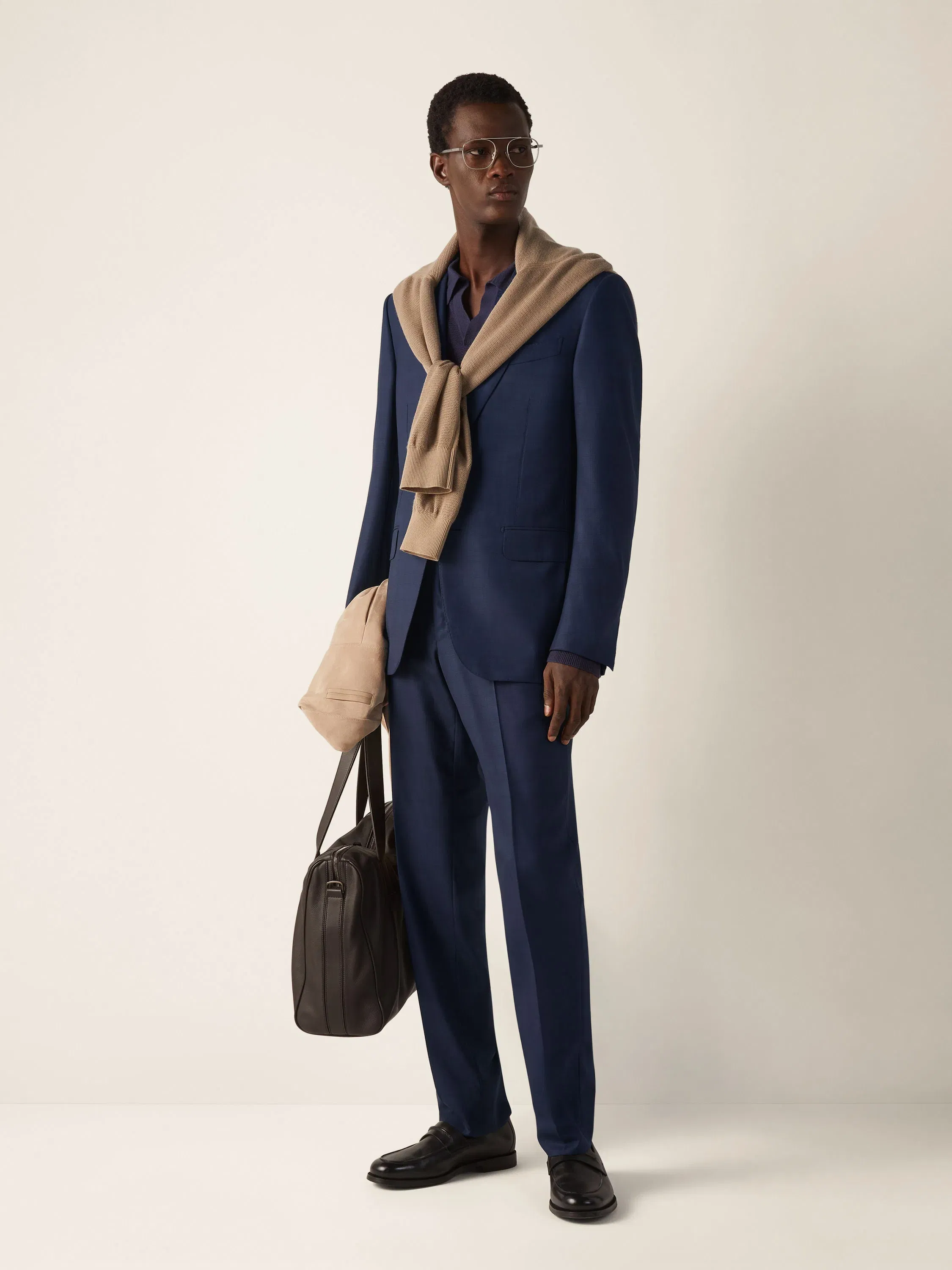 Zegna Navy Blue Centoventimila Wool Suit