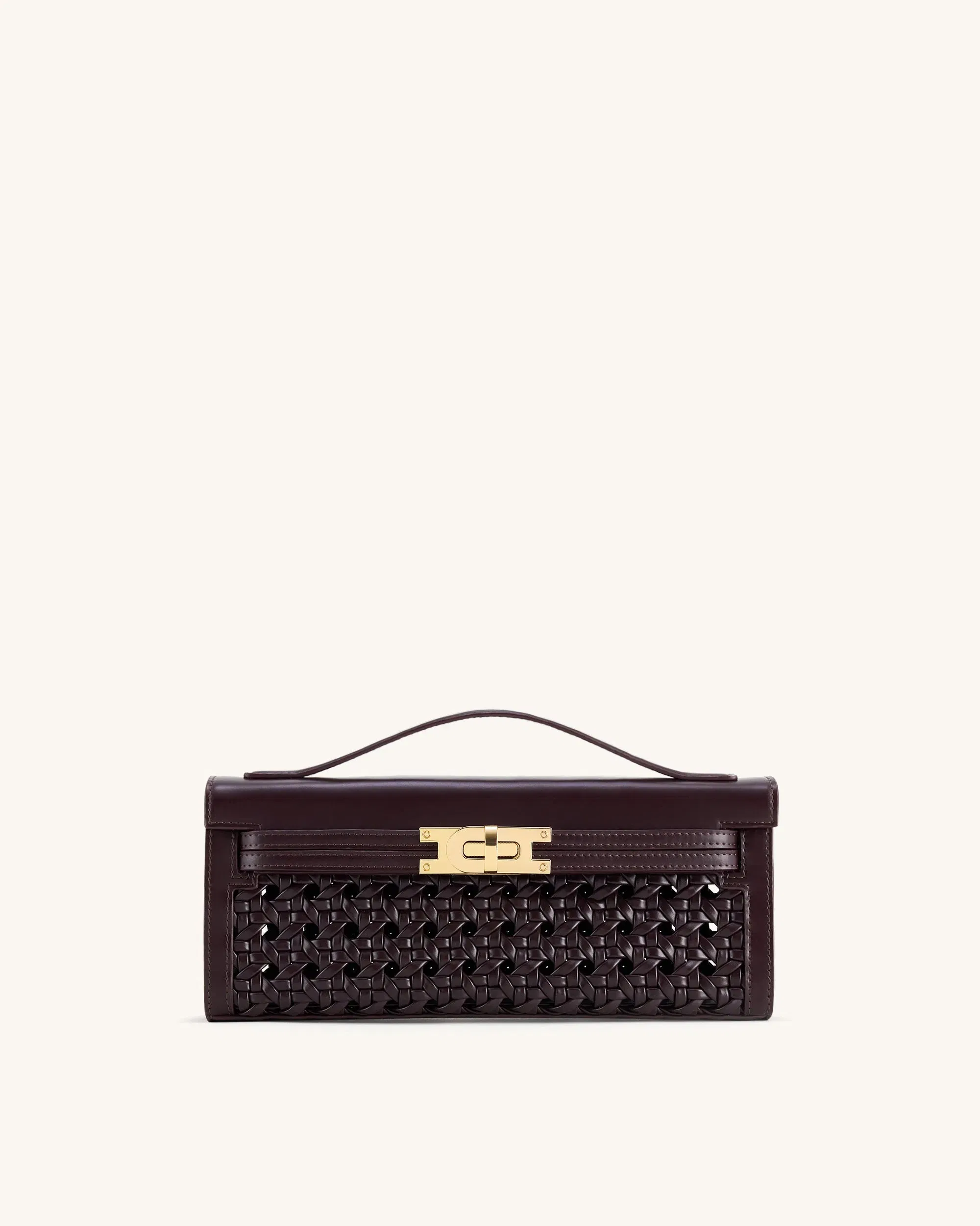Jw Pei Bria Structured Top Handle Bag Dark Red
