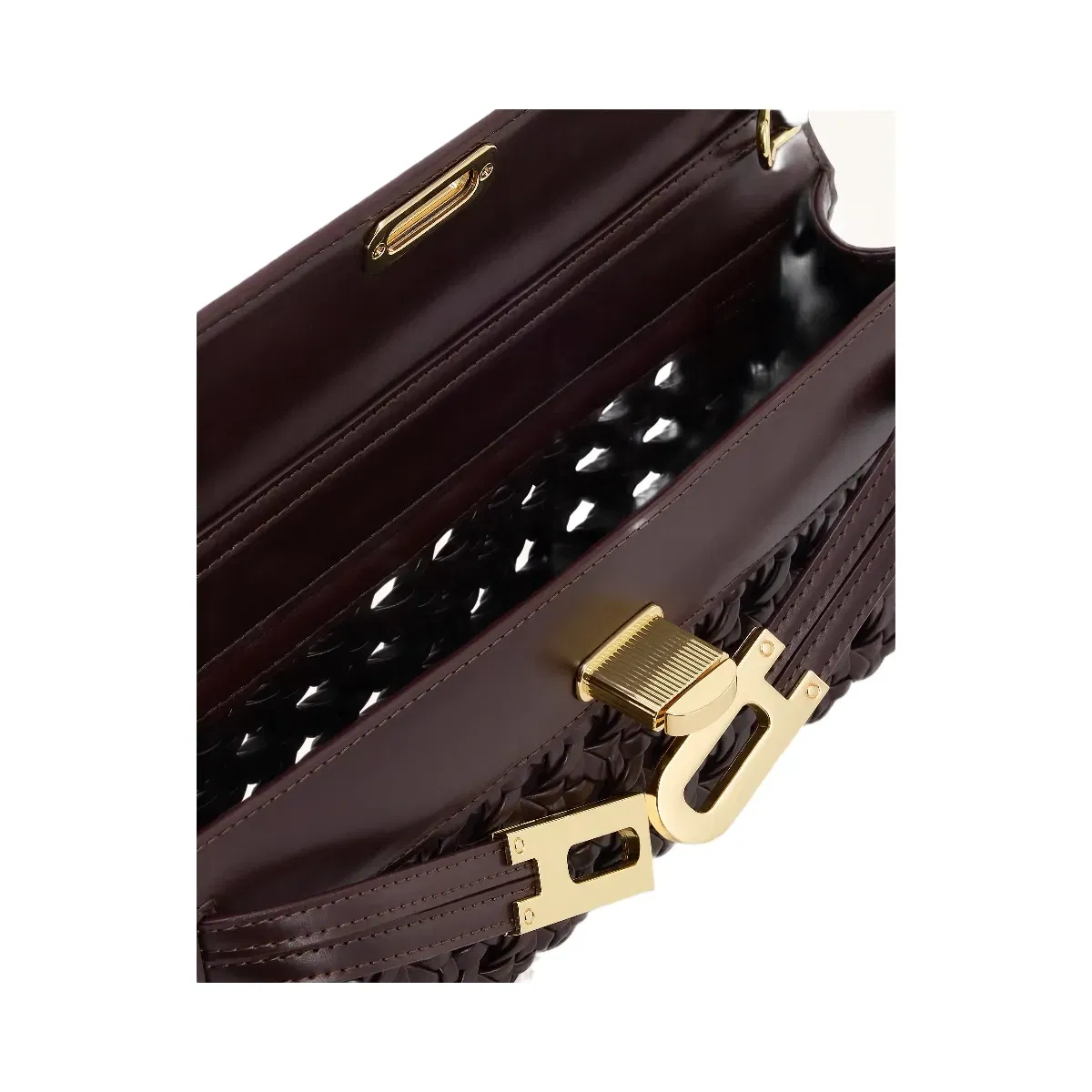 Jw Pei Bria Structured Top Handle Bag Dark Red