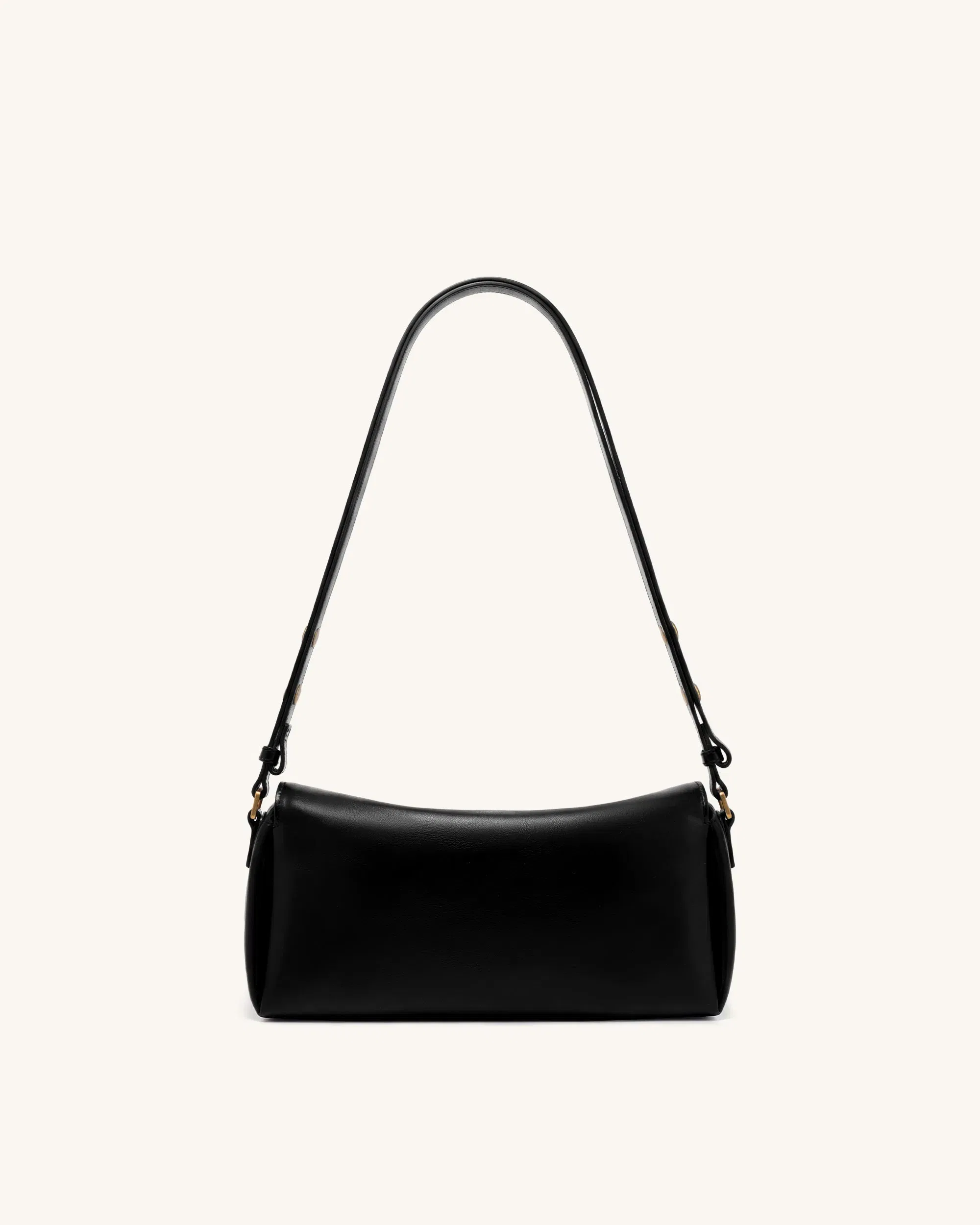 Jw Pei Lucia Asymmetric Flap Shoulder Bag Black