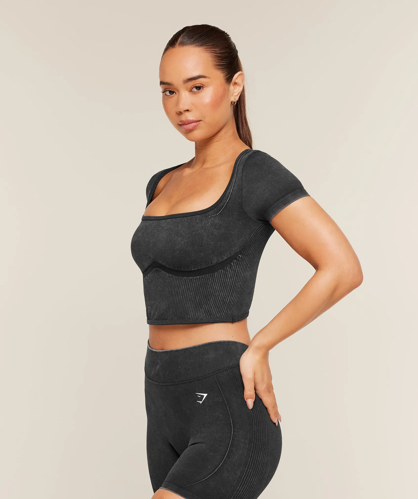 Women's Gymshark Gymshark X Bratz Crop Top Black