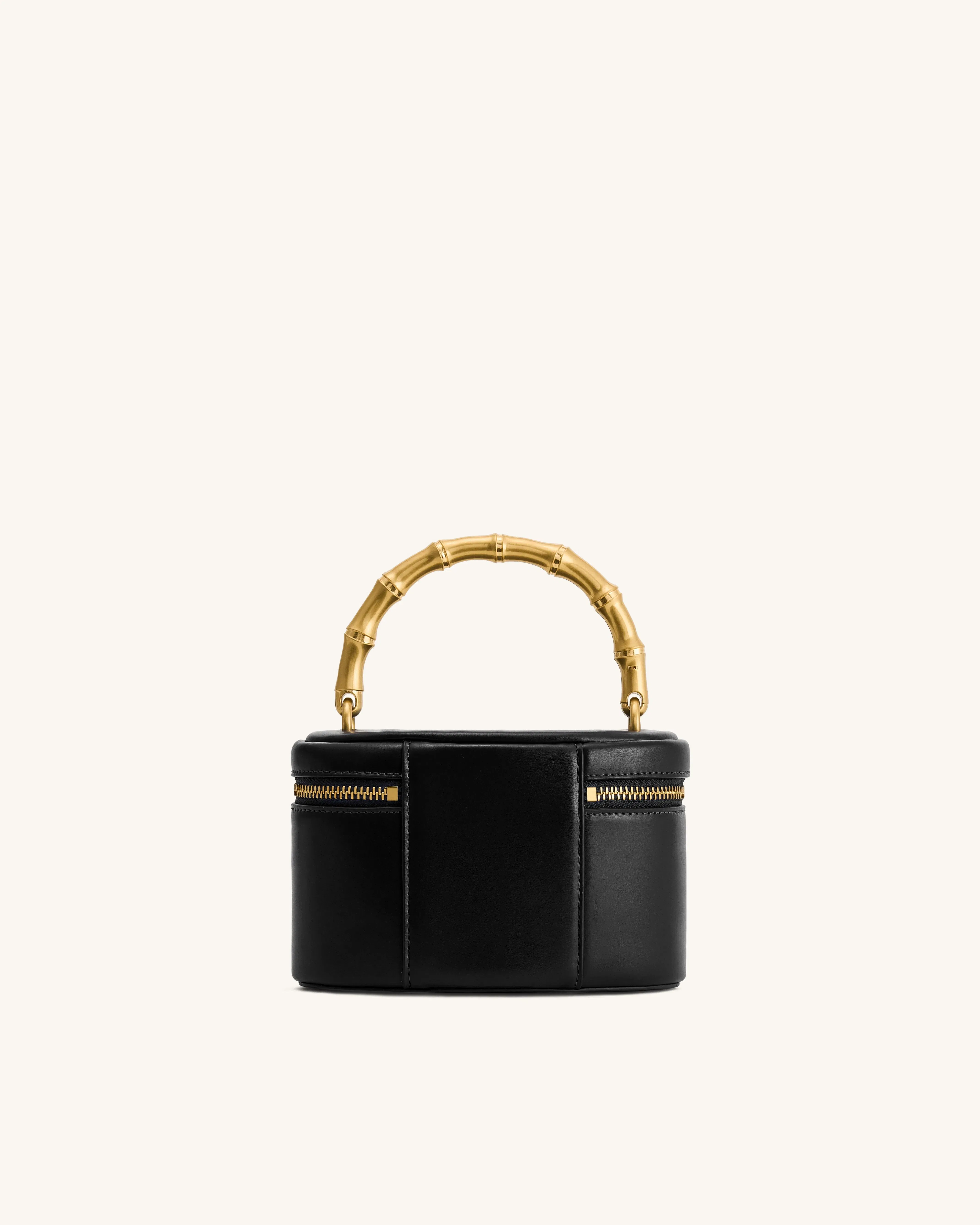 Jw Pei Natalie Metal Geometric Pendant Handle Bag Black