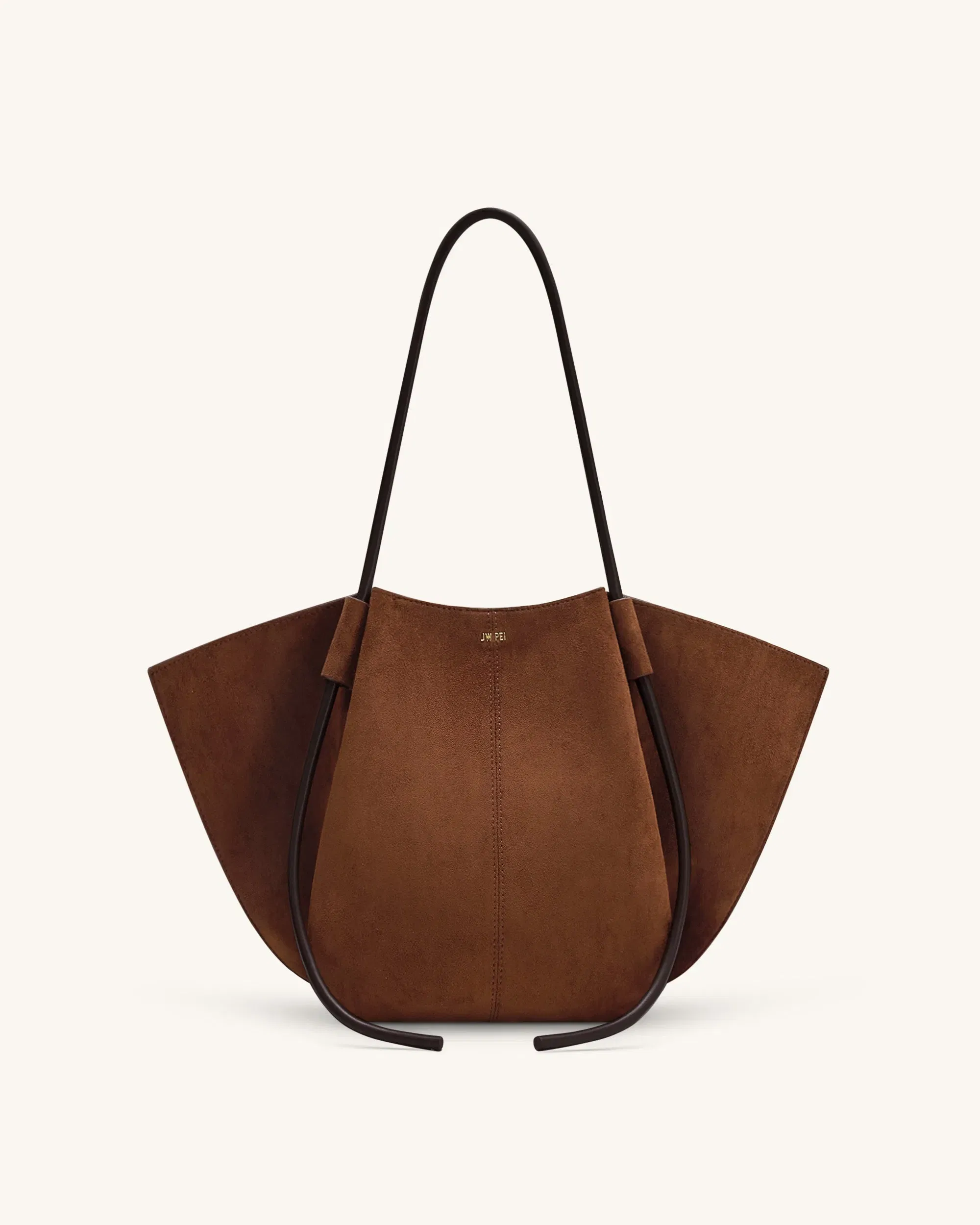 Jw Pei Nala Faux Suede Wide Tote Bag Brown