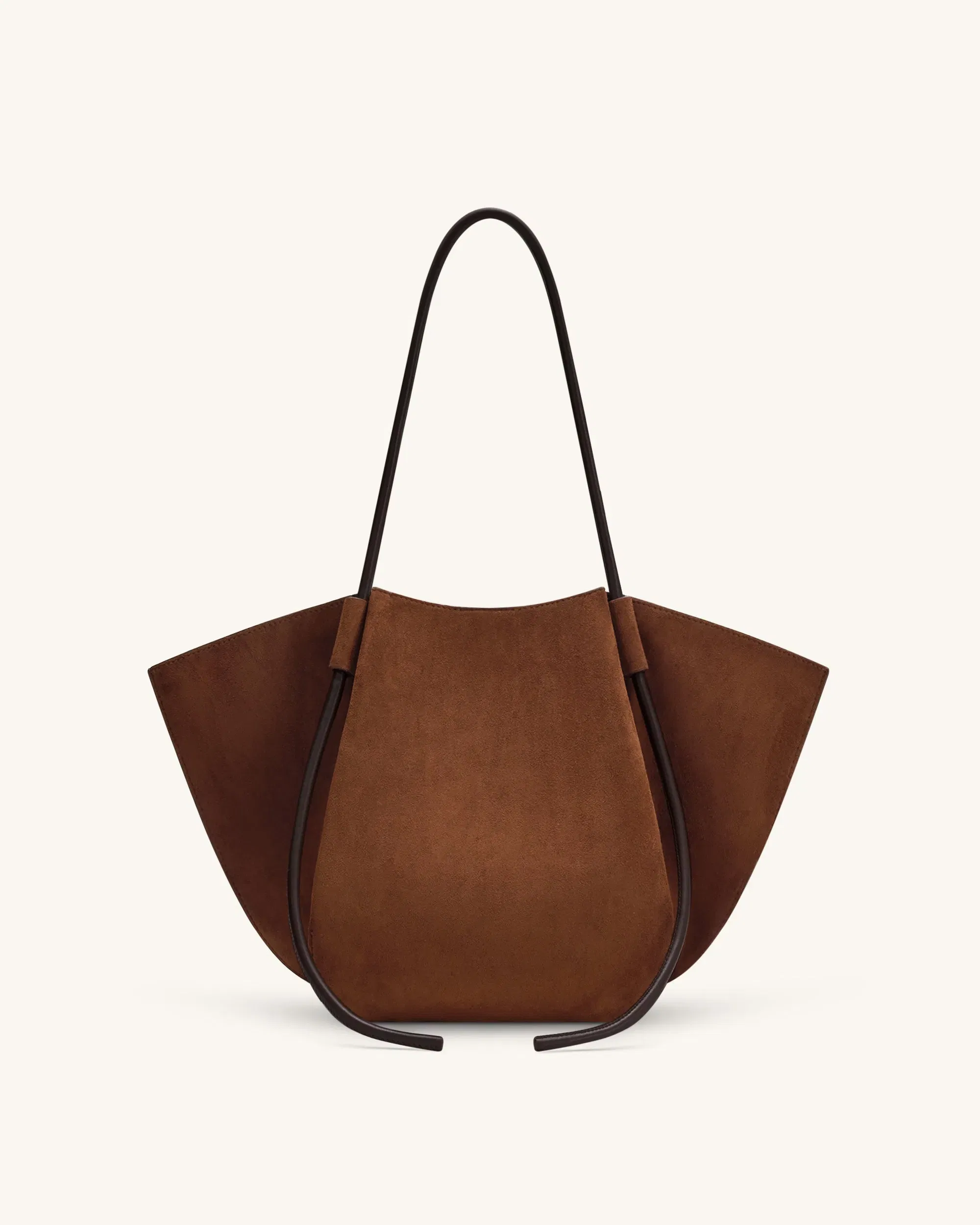 Jw Pei Nala Faux Suede Wide Tote Bag Brown