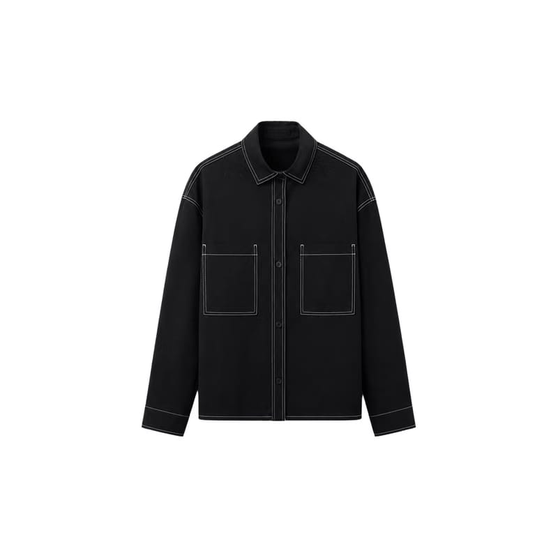 Be Autyst Black Canvas Overshirt
