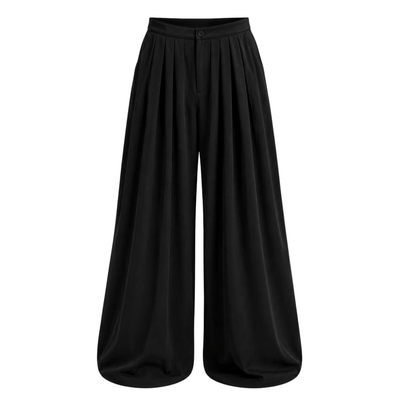 Off Supply Cascade Black Trousers