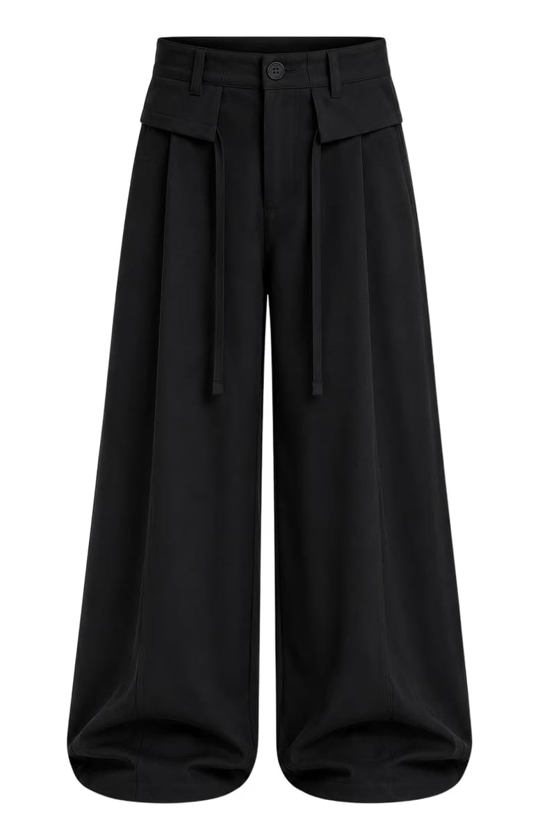 Off Supply Horizon Black Trousers