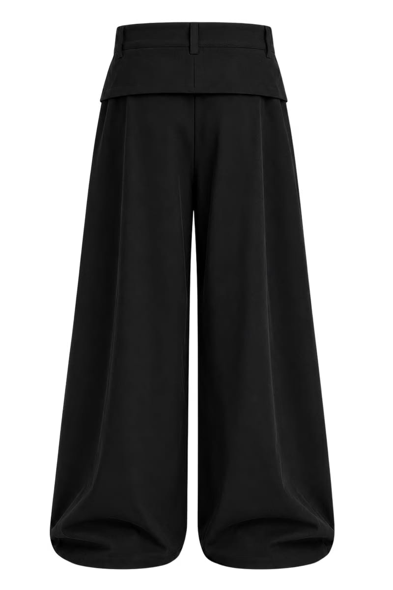 Off Supply Horizon Black Trousers