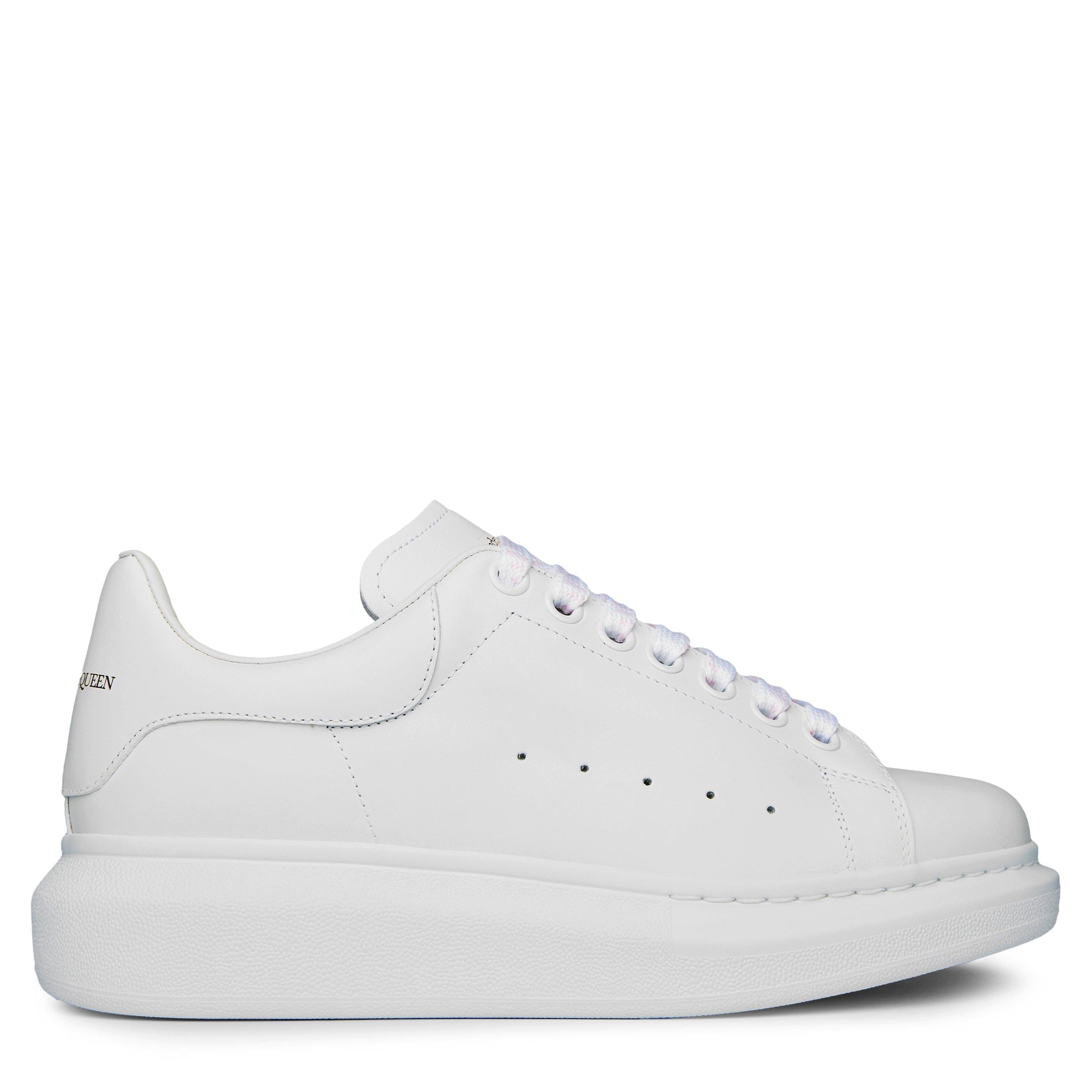 Logo Print Leather Oversized Trainers