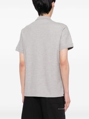 Burberry logo-embroidered cotton polo shirt