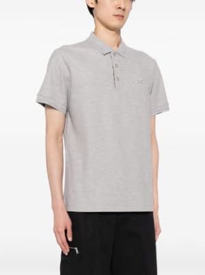Burberry logo-embroidered cotton polo shirt