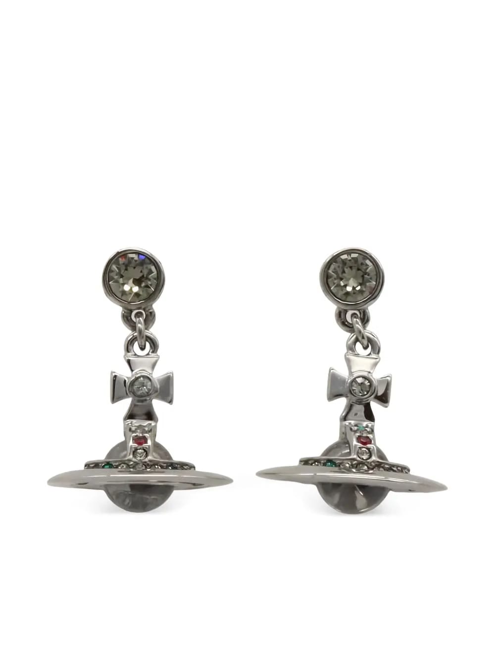 Orb drop earrings