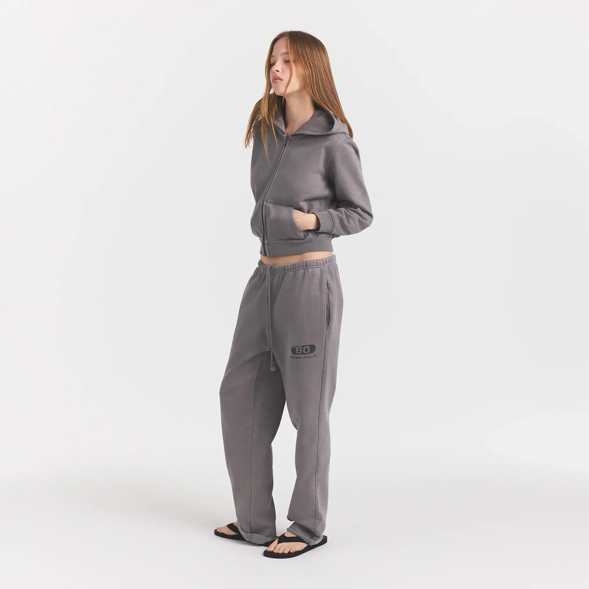 Boyfriend Fleece Straight Leg Pant