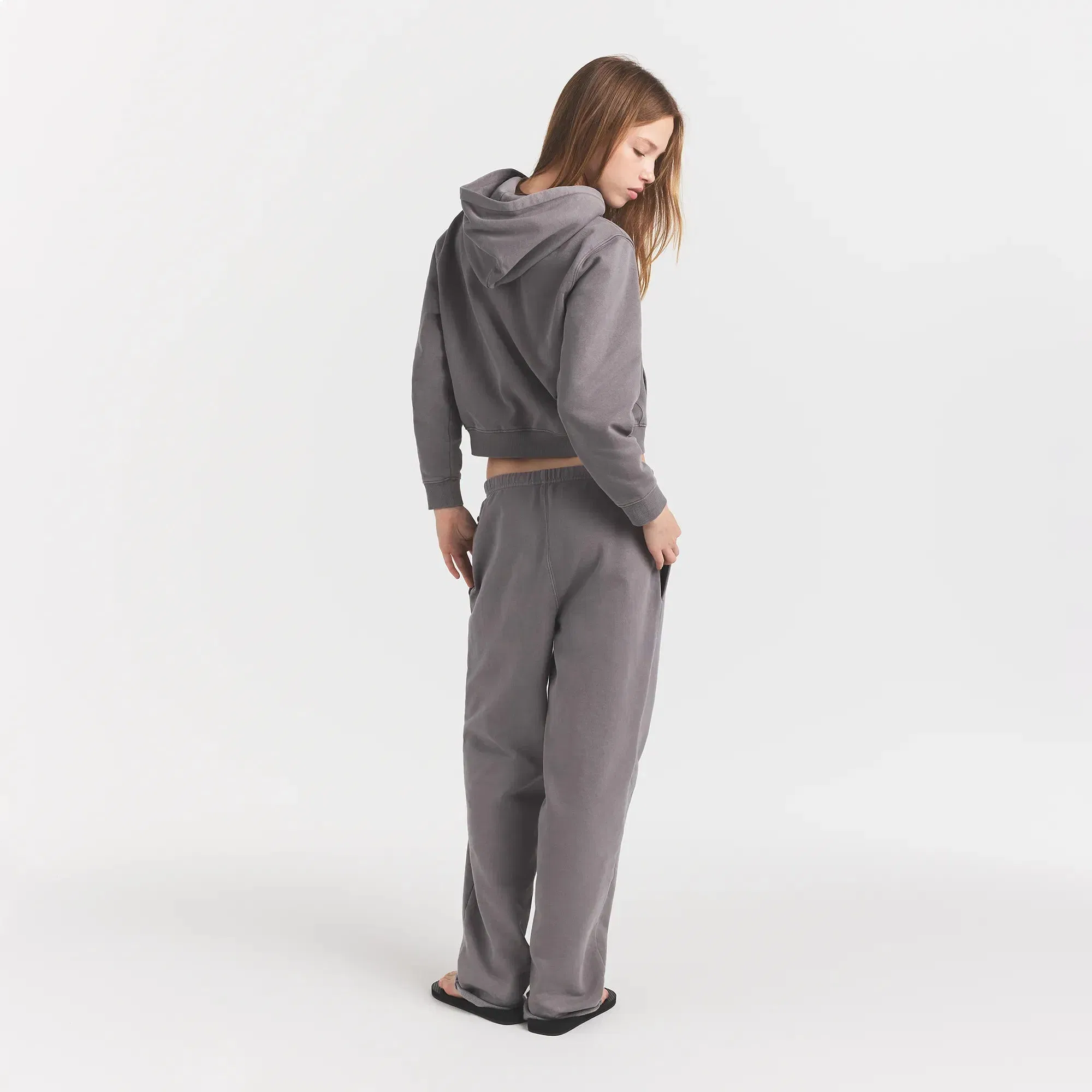 Boyfriend Fleece Straight Leg Pant