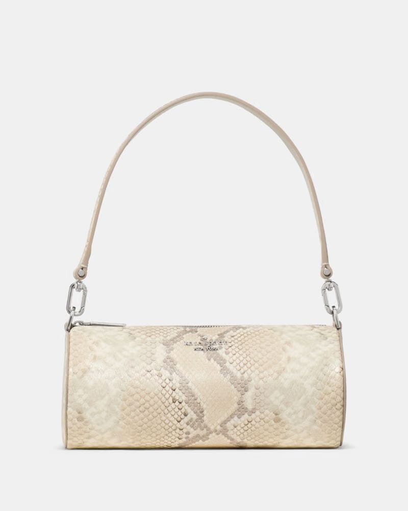 Roulette Snake Embossed Crossbody Bag