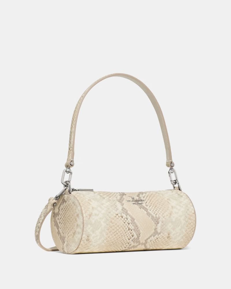 Roulette Snake Embossed Crossbody Bag