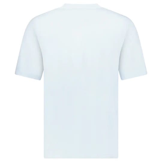 Burberry Check Logo Embroidered T-Shirt Blue