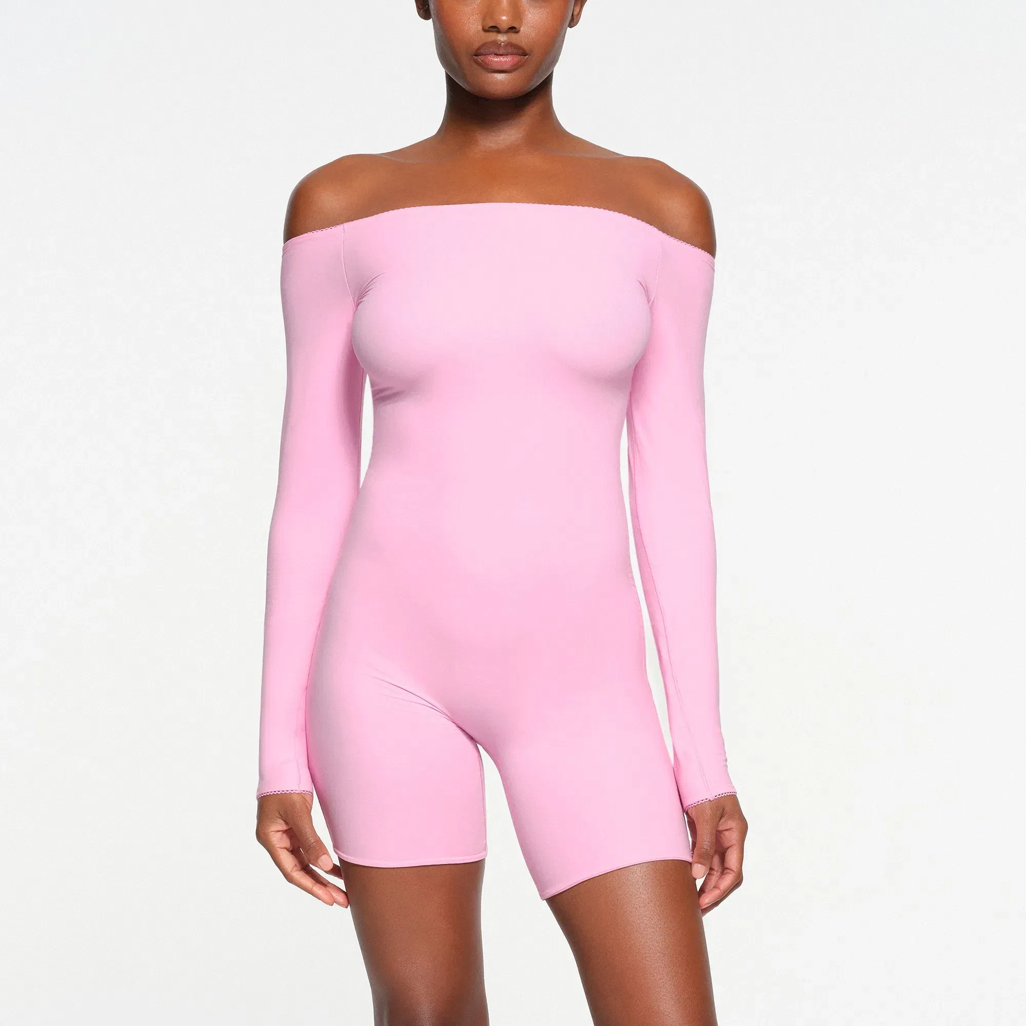 Fits Everybody Picot Off the Shoulder Onesie