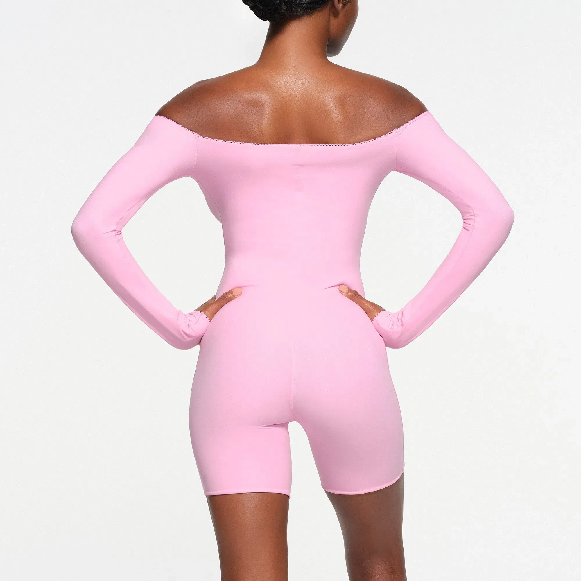 Fits Everybody Picot Off the Shoulder Onesie