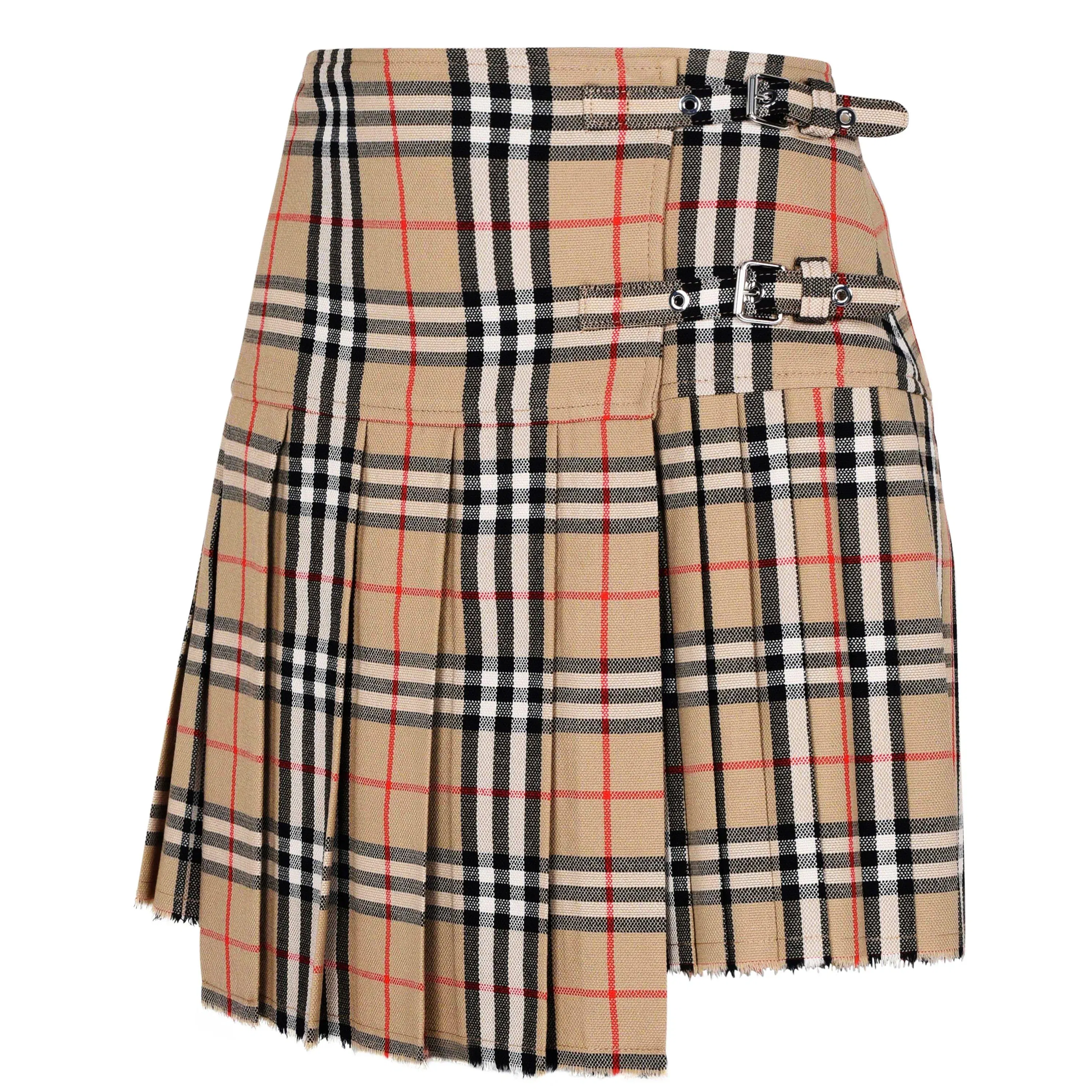 Check Wool Zoe Mini Skirt