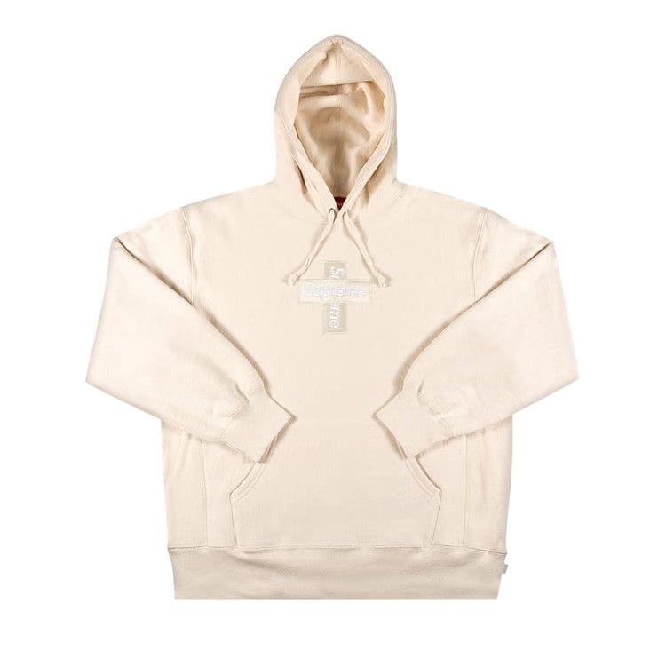 Supreme Cross Box Logo Hoodie Natural