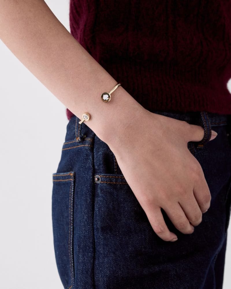 Spot The Spade Open Hinge Bangle