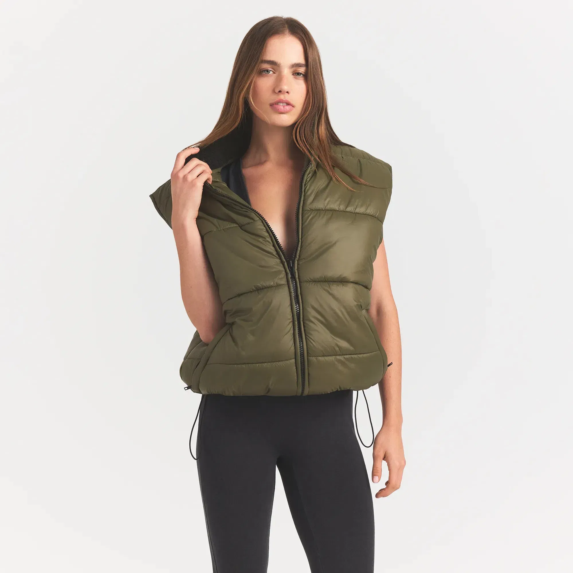 Lightweight Puffer Oversized Vest