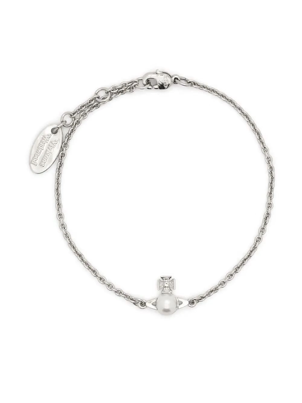 Orb-plaque detail bracelet