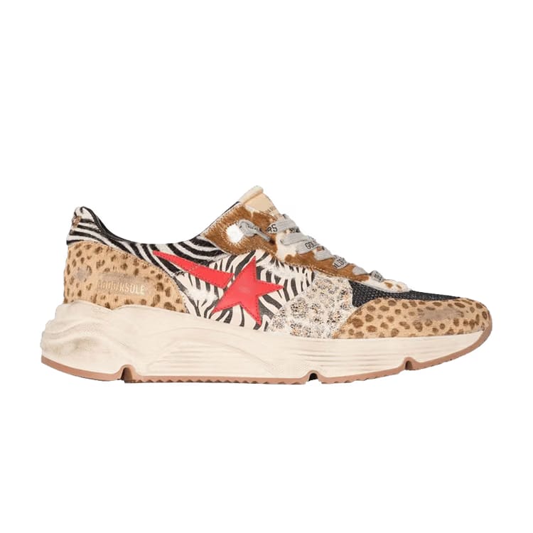 Golden Goose Running Sole Safari Print Multi