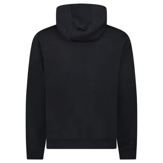 Burberry Logo Embroidered Hoodie Black