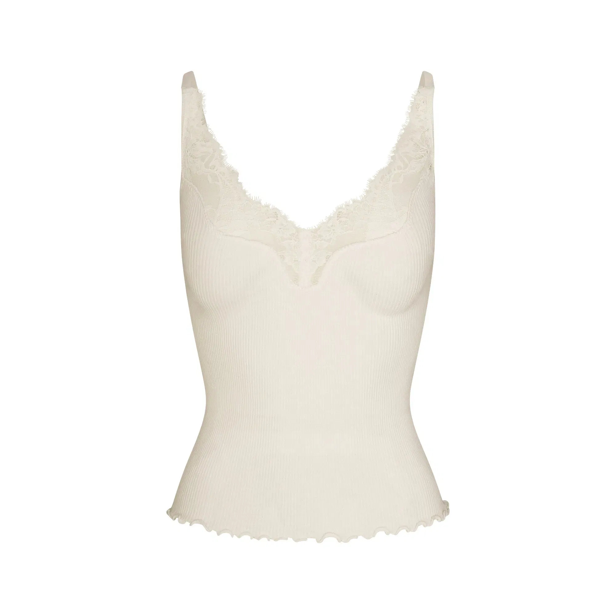 Rib Knit Lace Cami