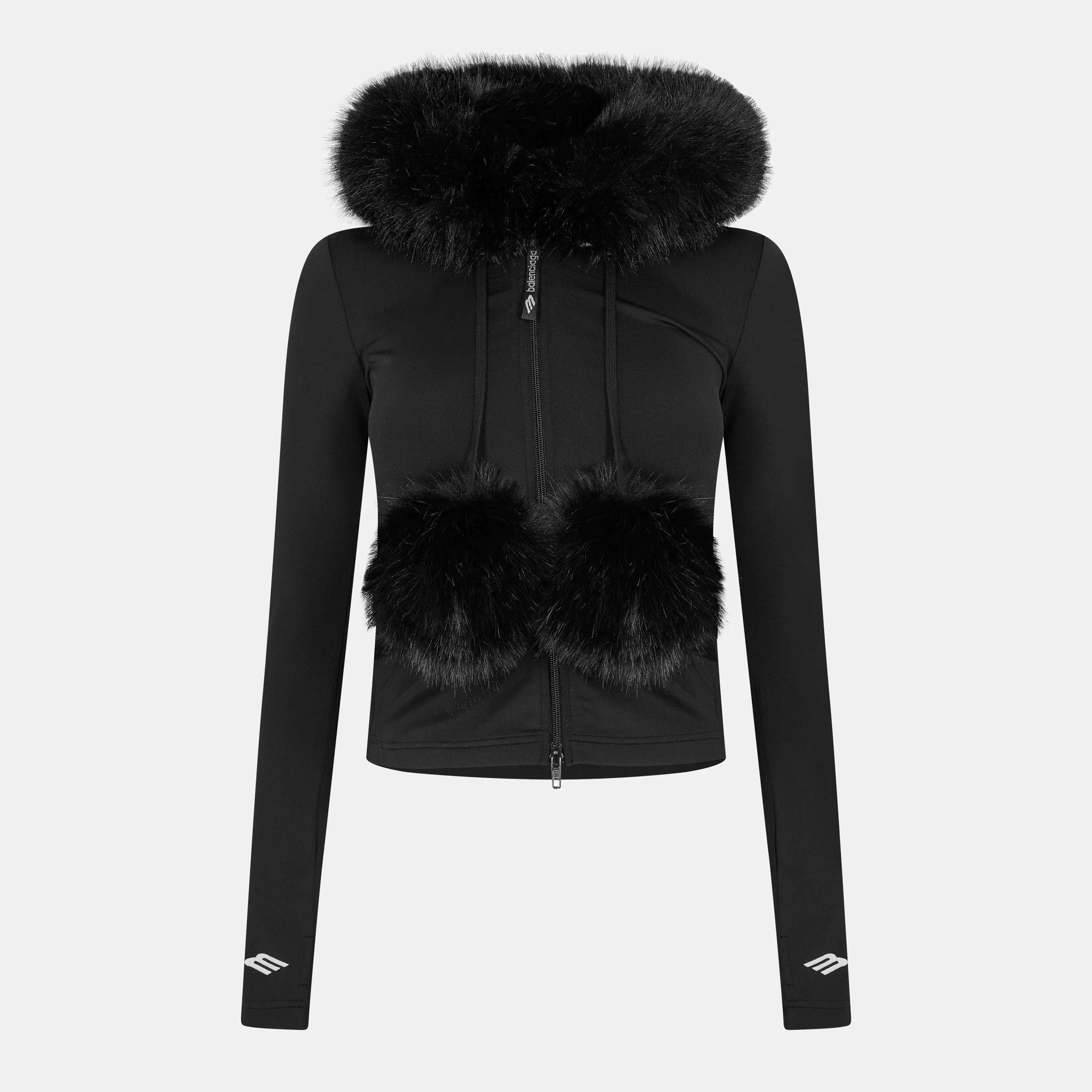 Bal Fur Pull Over Hoodie