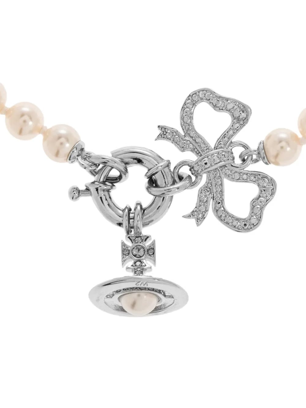 pearl bow bracelet