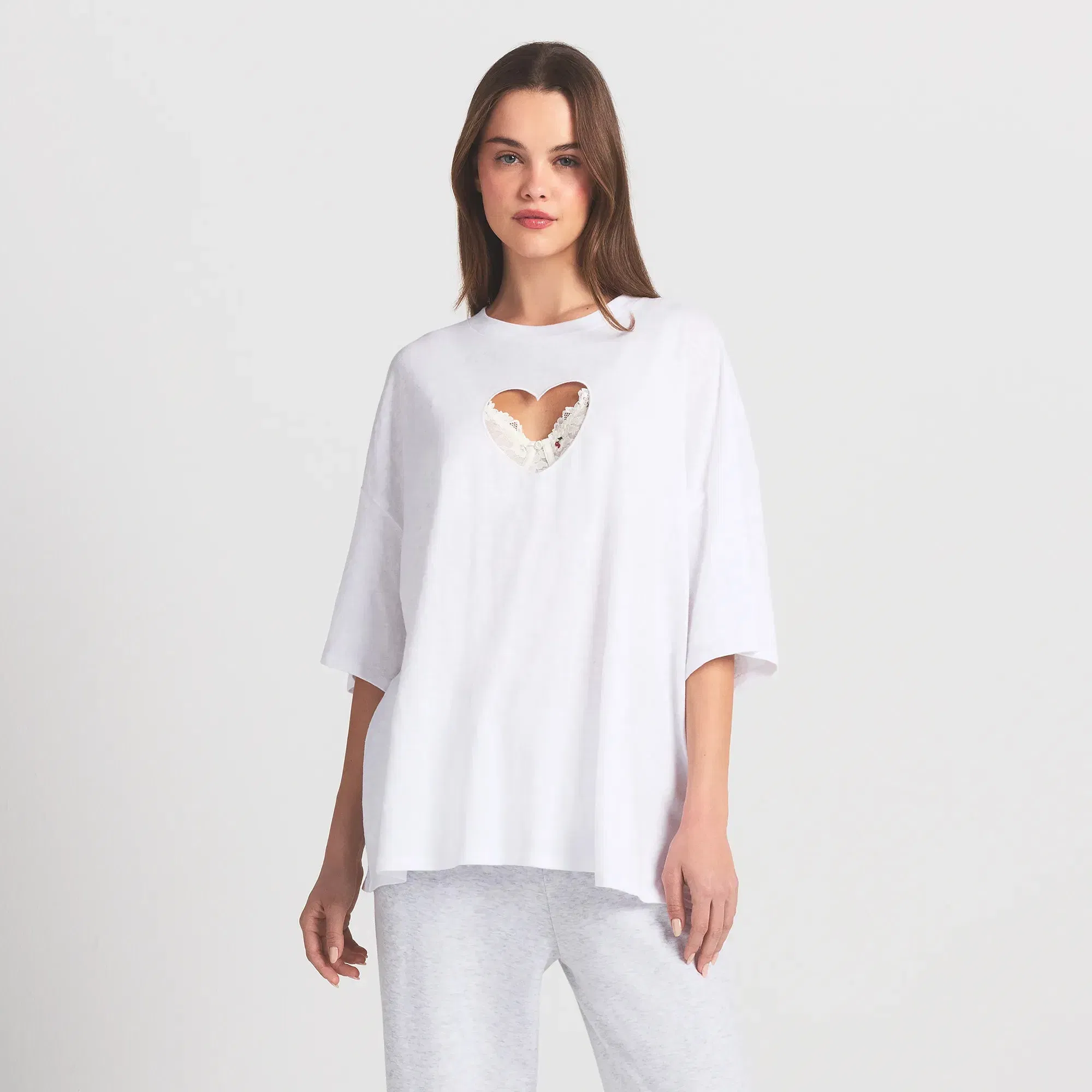Worn in Jersey Heart Oversized T-shirt