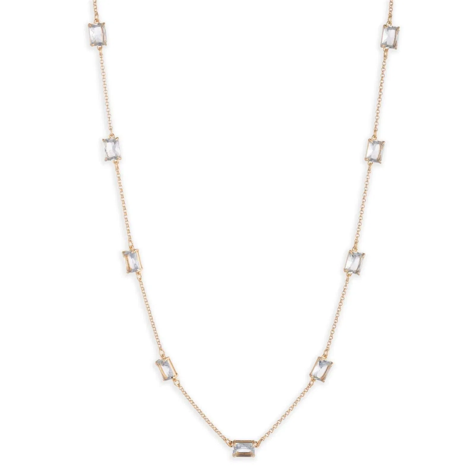 Lauren Ralph Lauren Gold & Sapphire Stone Necklace