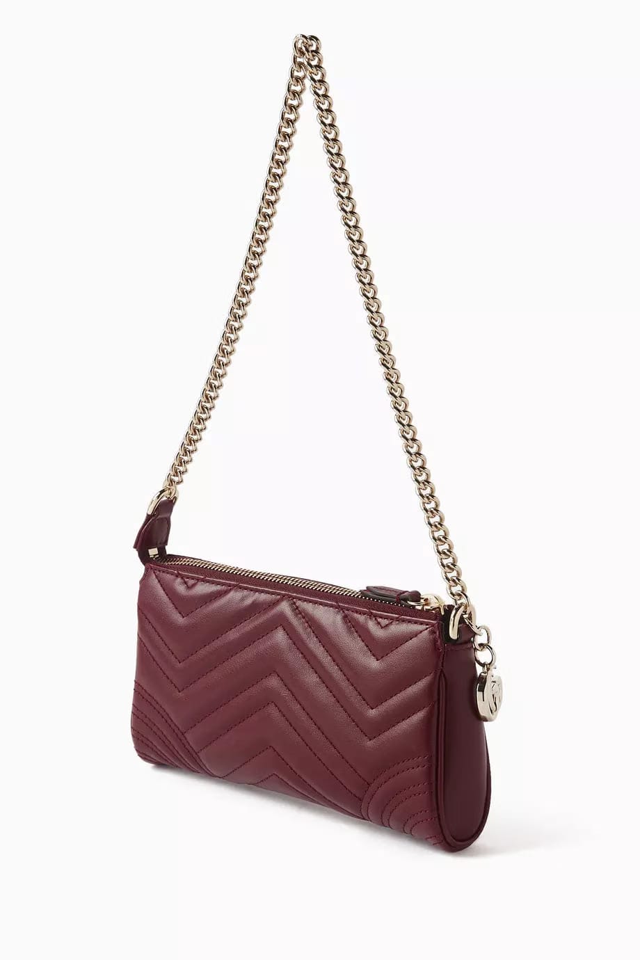 Mini GG Shoulder Bag in Quilted Leather