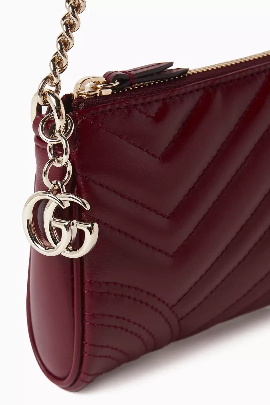 Mini GG Shoulder Bag in Quilted Leather