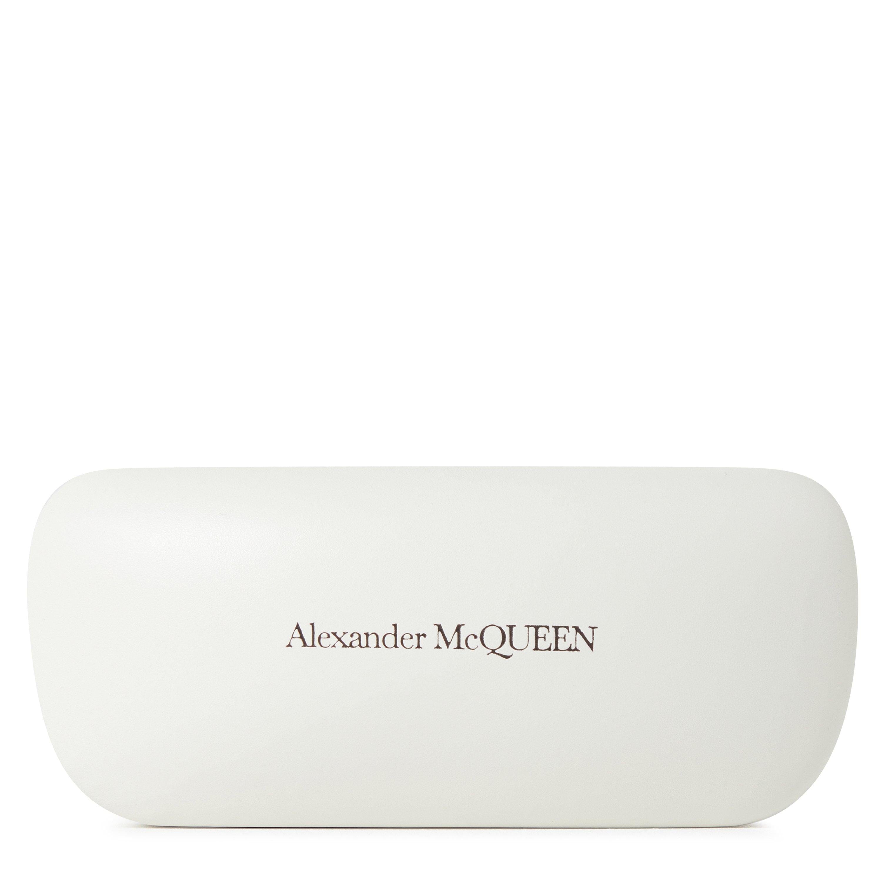 Seal Motif Alexander McQueen Round Sunglasses