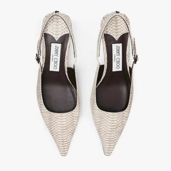 Jimmy Choo Amel Snake print leather pumps - neutral