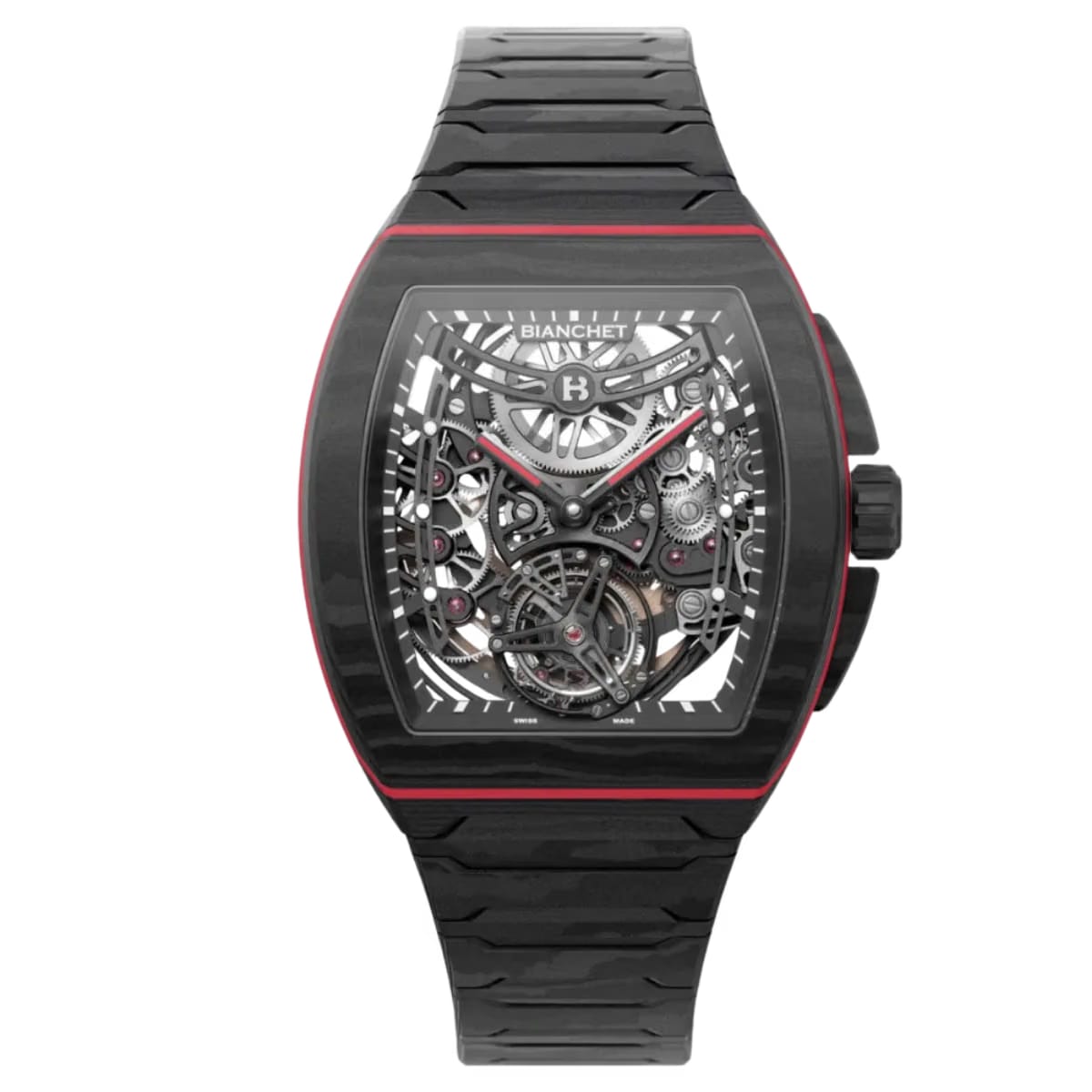 BIANCHET FLYING TOURBILLON ULTRAFINO SKELETON CARBON RED REF. UFFTSKCBRD