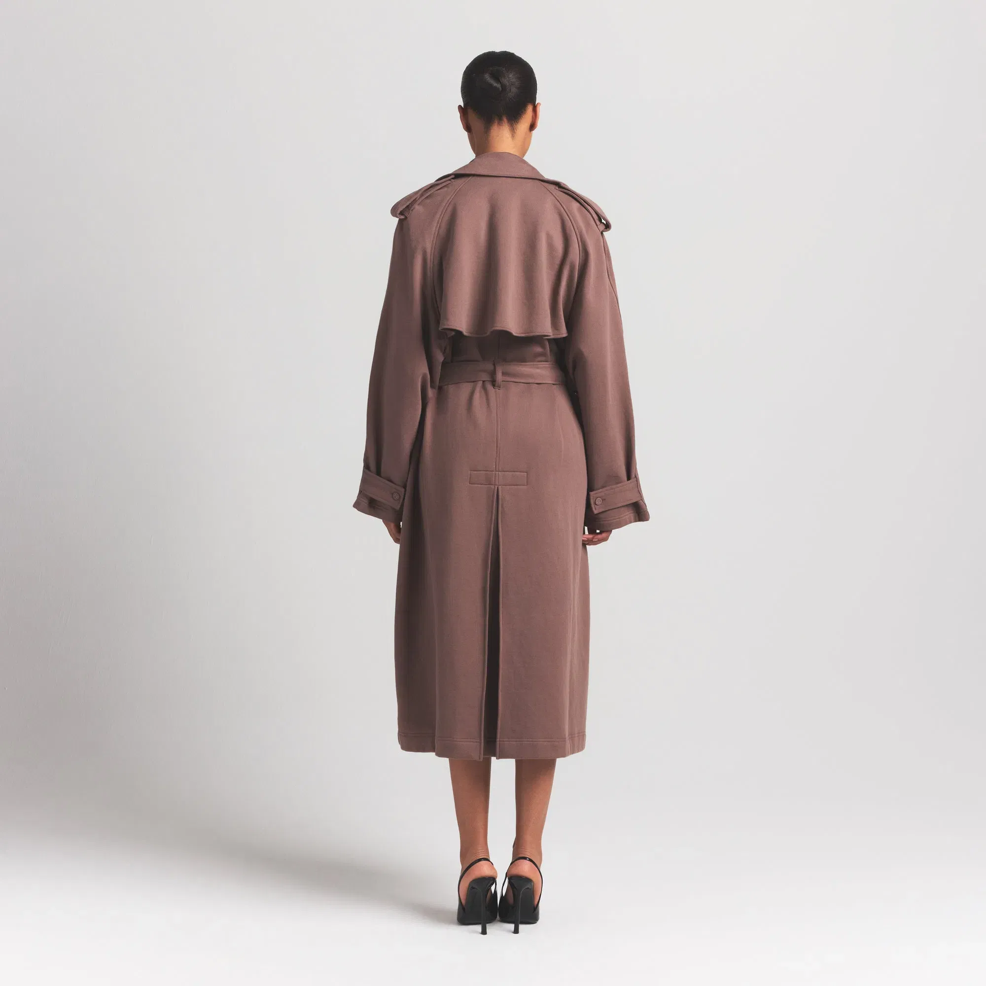 Boyfriend Fleece Oversized Trench Coat