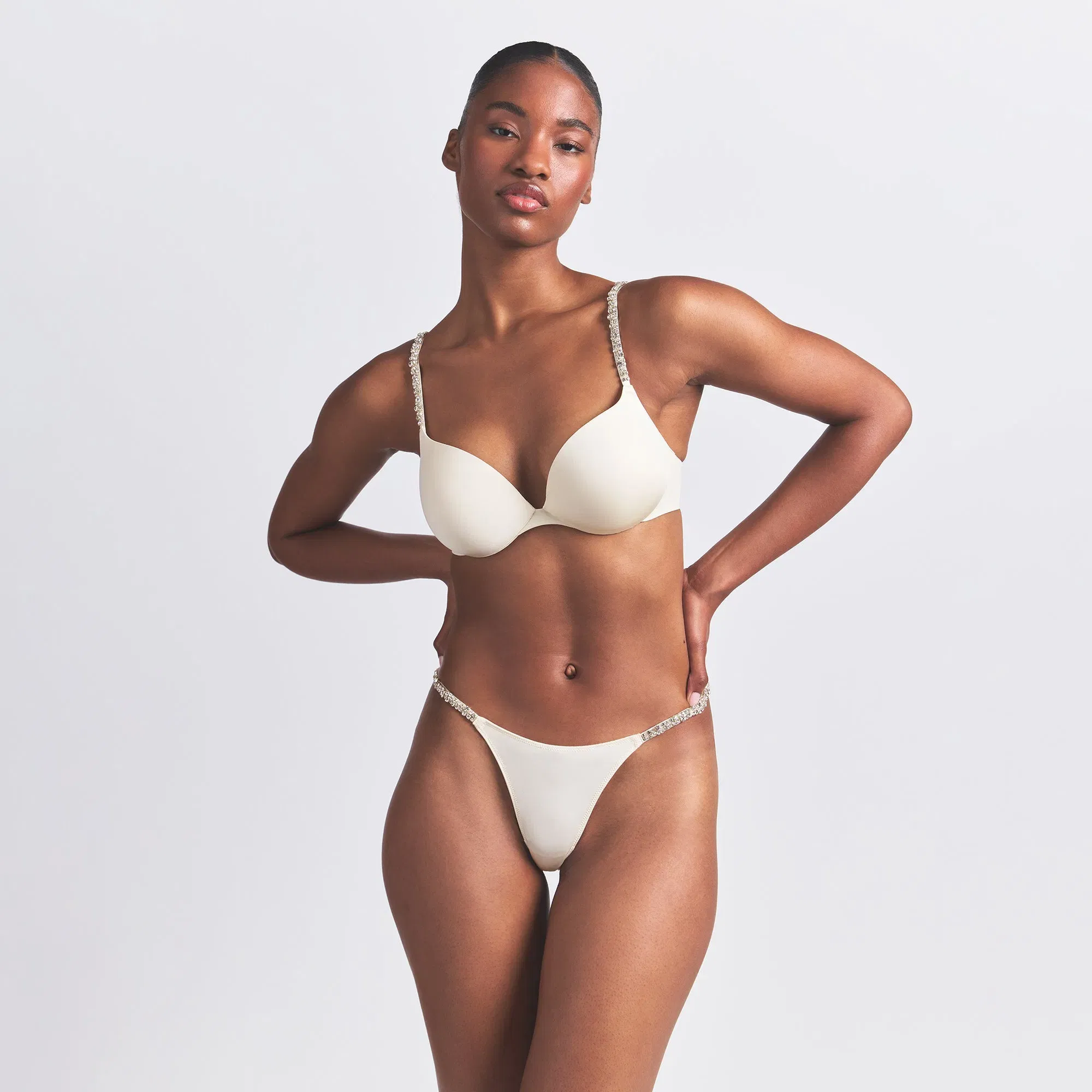 Skims Ultimate Rhinestone Teardrop Push-up Bra