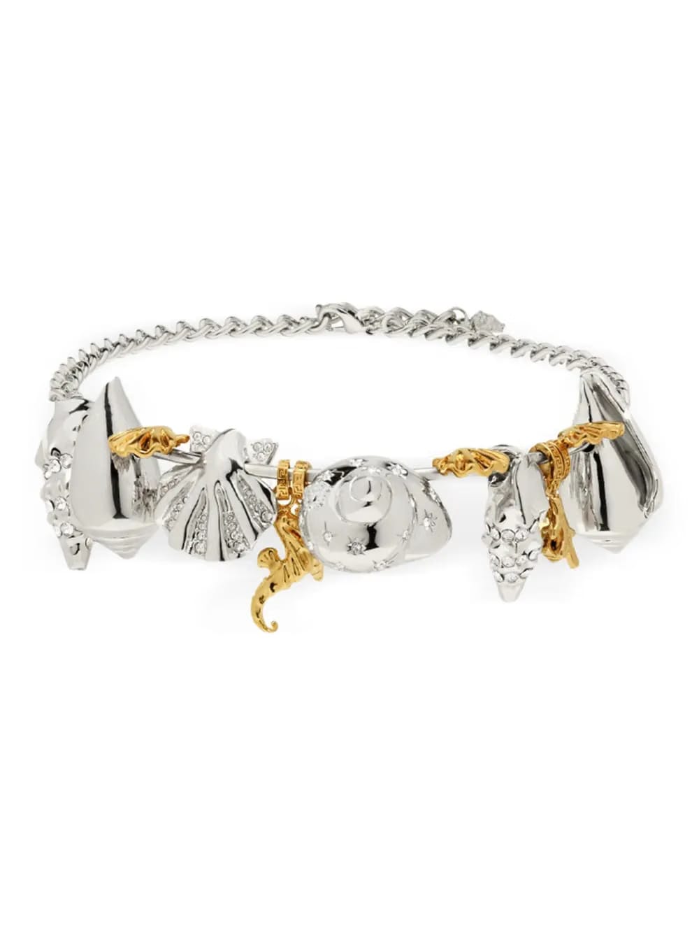 seashell charm necklace