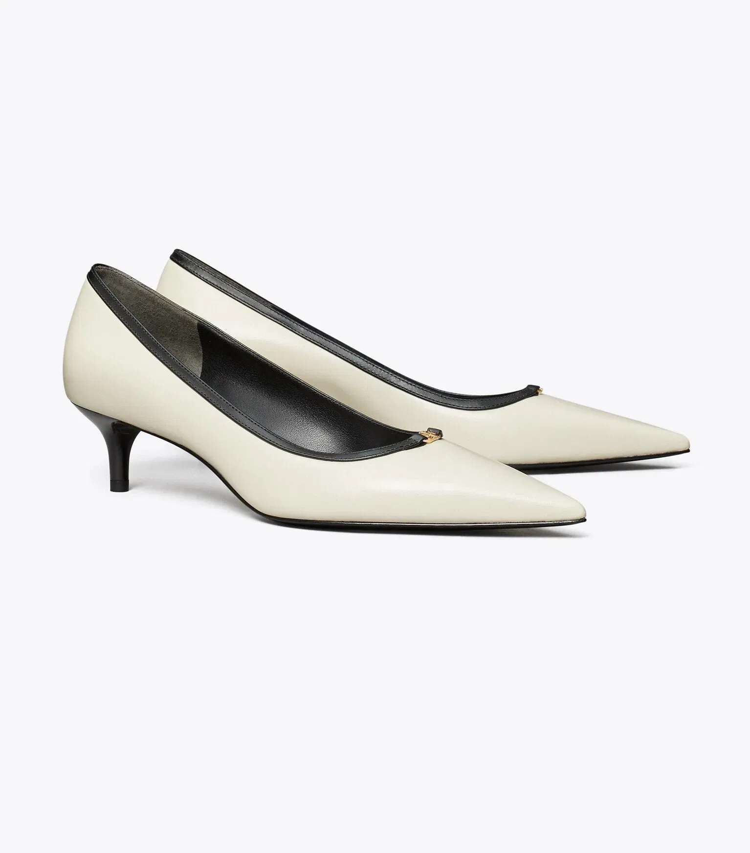 Double T Buckle Low-Heeled Pump