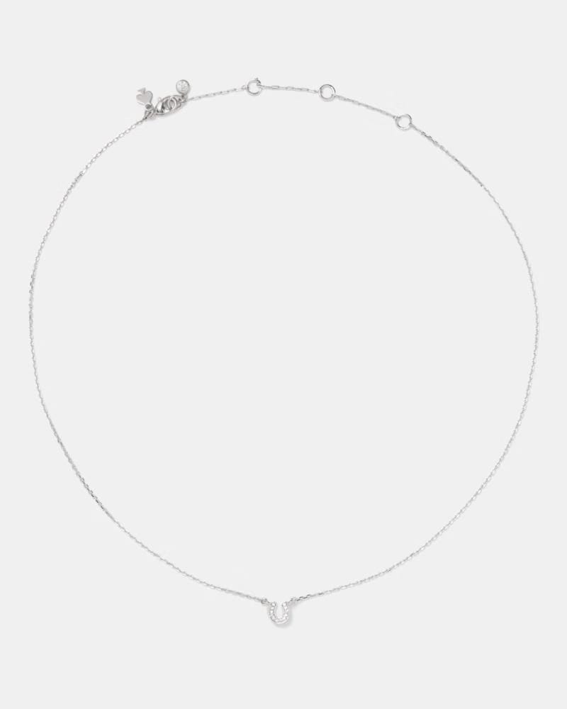 You're A Gem Pave Horseshoe Pendant